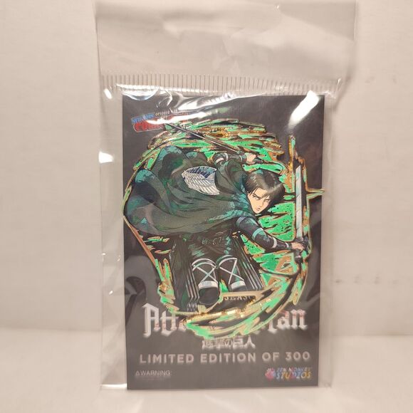 Attack on Titan Levi Ackerman Painterly Series Enamel Pin Limited Edition Badge - Picture 1 of 2